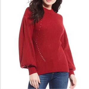 Jessica Simpson red sweater